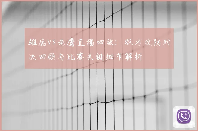 雄鹿vs老鹰直播回放：双方攻防对决回顾与比赛关键细节解析